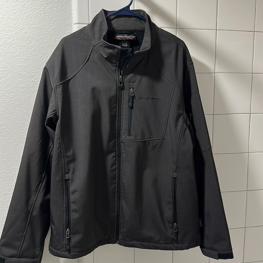 Like New - Free Country - Dark Grey/Green - XXL - Thick Zip Up